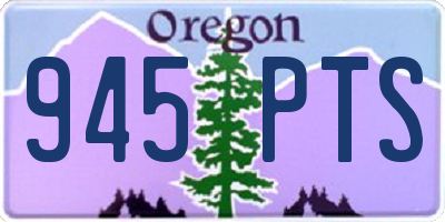OR license plate 945PTS