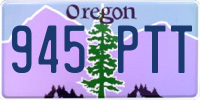 OR license plate 945PTT