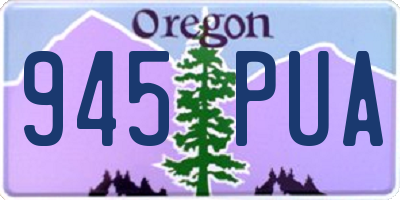 OR license plate 945PUA