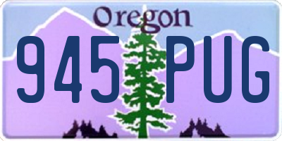 OR license plate 945PUG