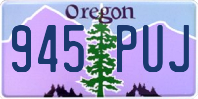 OR license plate 945PUJ