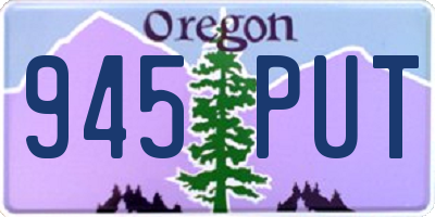 OR license plate 945PUT