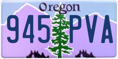 OR license plate 945PVA