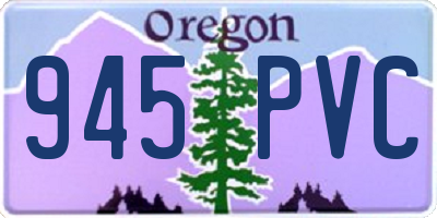 OR license plate 945PVC