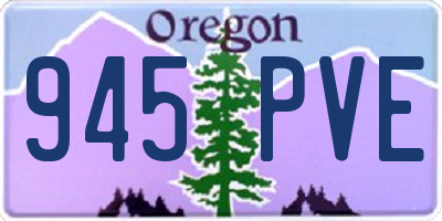OR license plate 945PVE