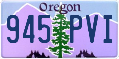 OR license plate 945PVI