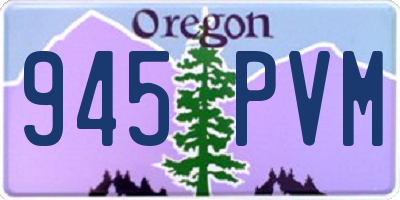 OR license plate 945PVM