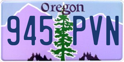 OR license plate 945PVN