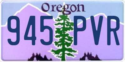 OR license plate 945PVR