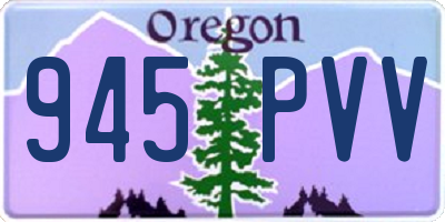 OR license plate 945PVV