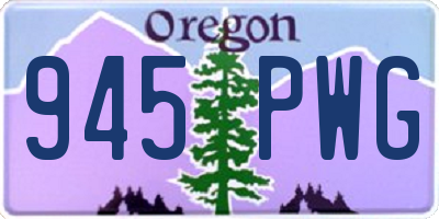 OR license plate 945PWG