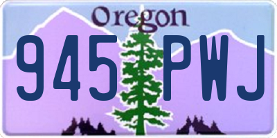 OR license plate 945PWJ