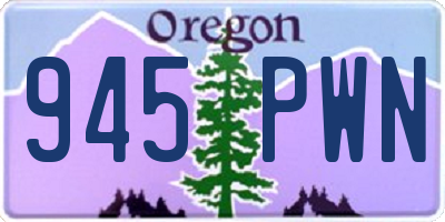 OR license plate 945PWN