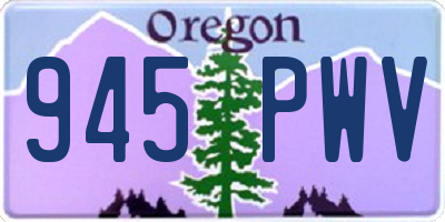 OR license plate 945PWV