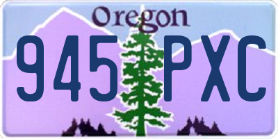 OR license plate 945PXC