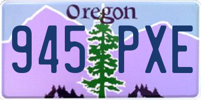 OR license plate 945PXE