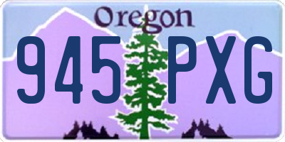 OR license plate 945PXG