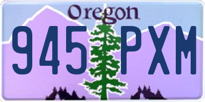OR license plate 945PXM
