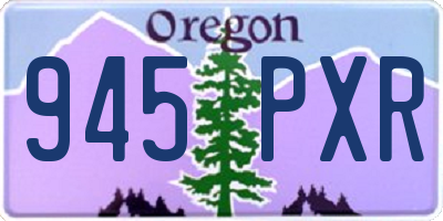 OR license plate 945PXR