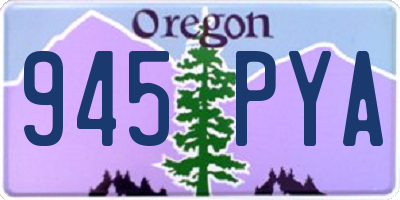 OR license plate 945PYA