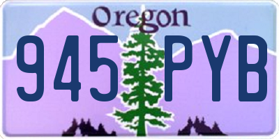 OR license plate 945PYB