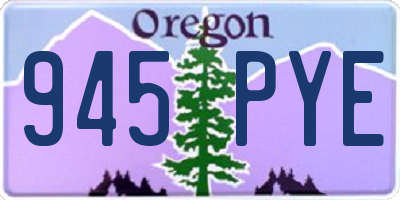 OR license plate 945PYE