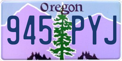 OR license plate 945PYJ