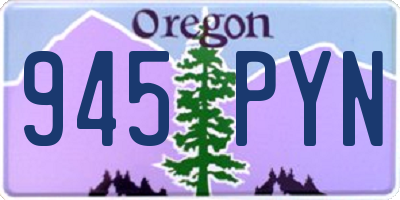 OR license plate 945PYN