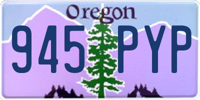 OR license plate 945PYP