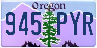 OR license plate 945PYR