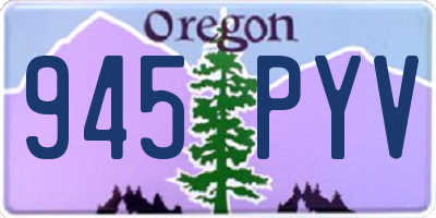 OR license plate 945PYV
