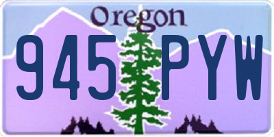 OR license plate 945PYW
