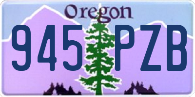 OR license plate 945PZB