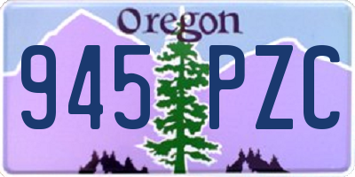 OR license plate 945PZC