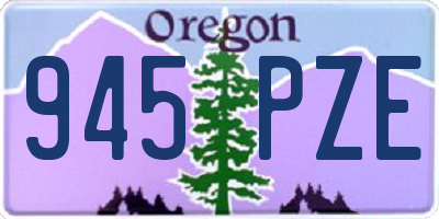 OR license plate 945PZE