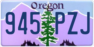 OR license plate 945PZJ