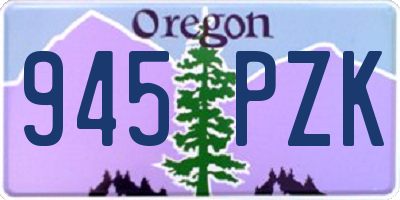 OR license plate 945PZK