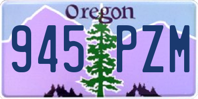OR license plate 945PZM