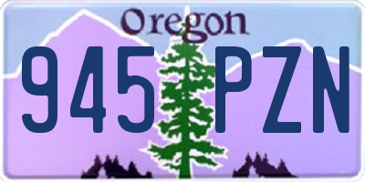 OR license plate 945PZN