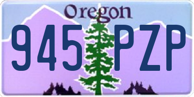 OR license plate 945PZP