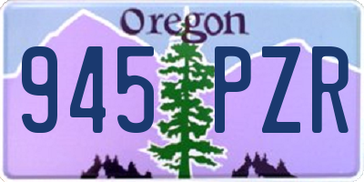 OR license plate 945PZR