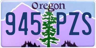 OR license plate 945PZS