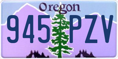 OR license plate 945PZV