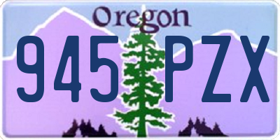 OR license plate 945PZX