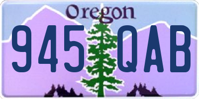 OR license plate 945QAB
