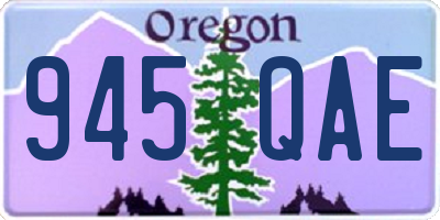 OR license plate 945QAE