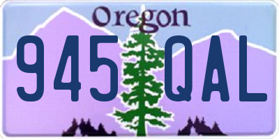 OR license plate 945QAL