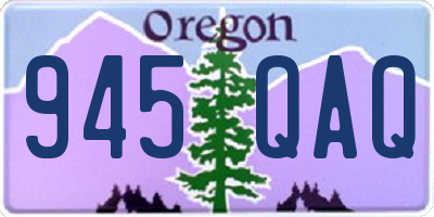 OR license plate 945QAQ
