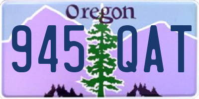 OR license plate 945QAT