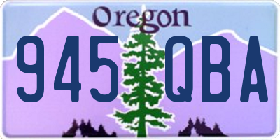 OR license plate 945QBA